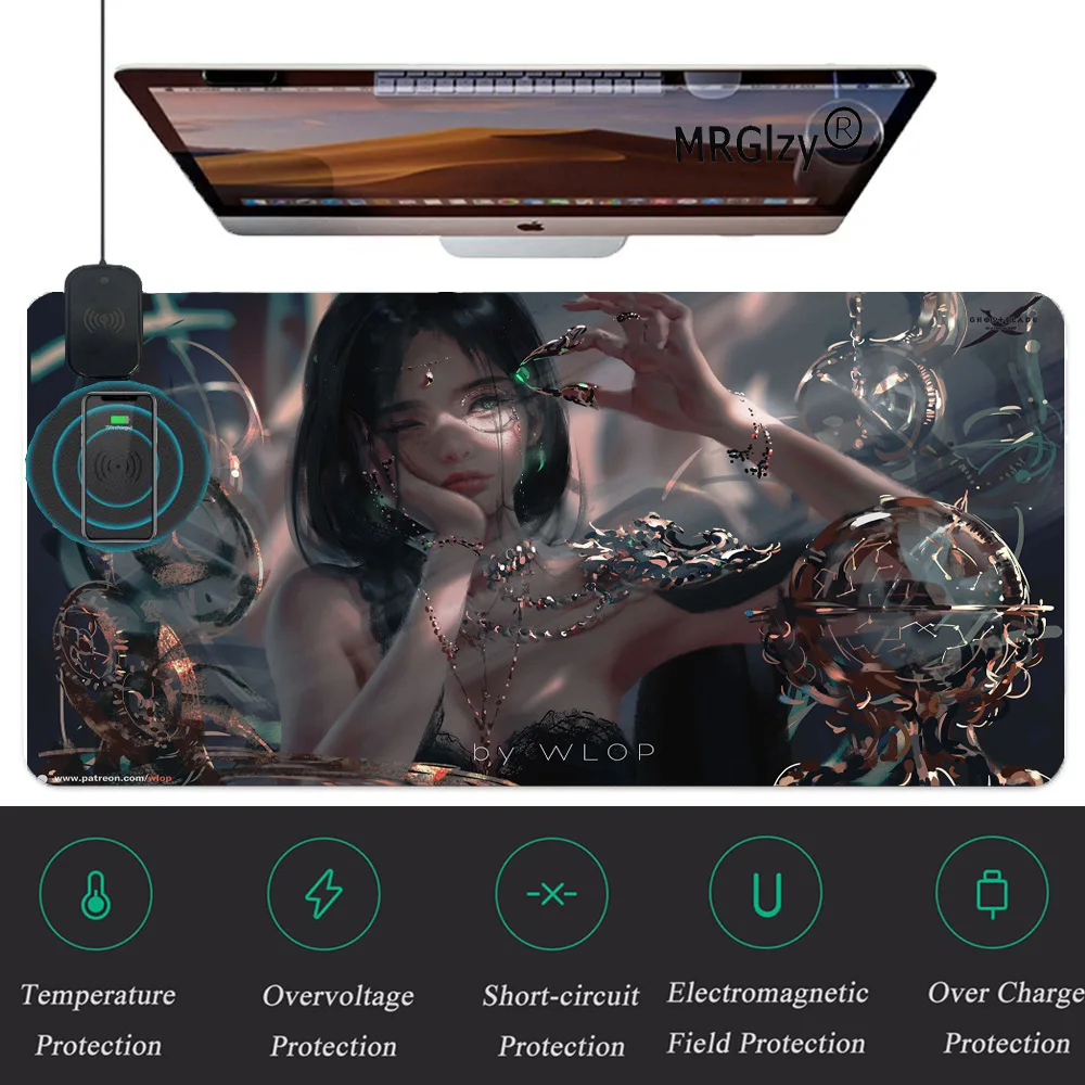 Game Ghost Killer Wireless Charger Mouse Pad Silicone Pad Support 10W for Samsung S10 Wireless Fast Charge for IPhone11ProXSMax8
Game Ghost Killer Wireless Charger Mouse Pad Silicone Pad Support 10W for Samsung S10 Wireless Fast Charge for IPhone11ProXSMax8