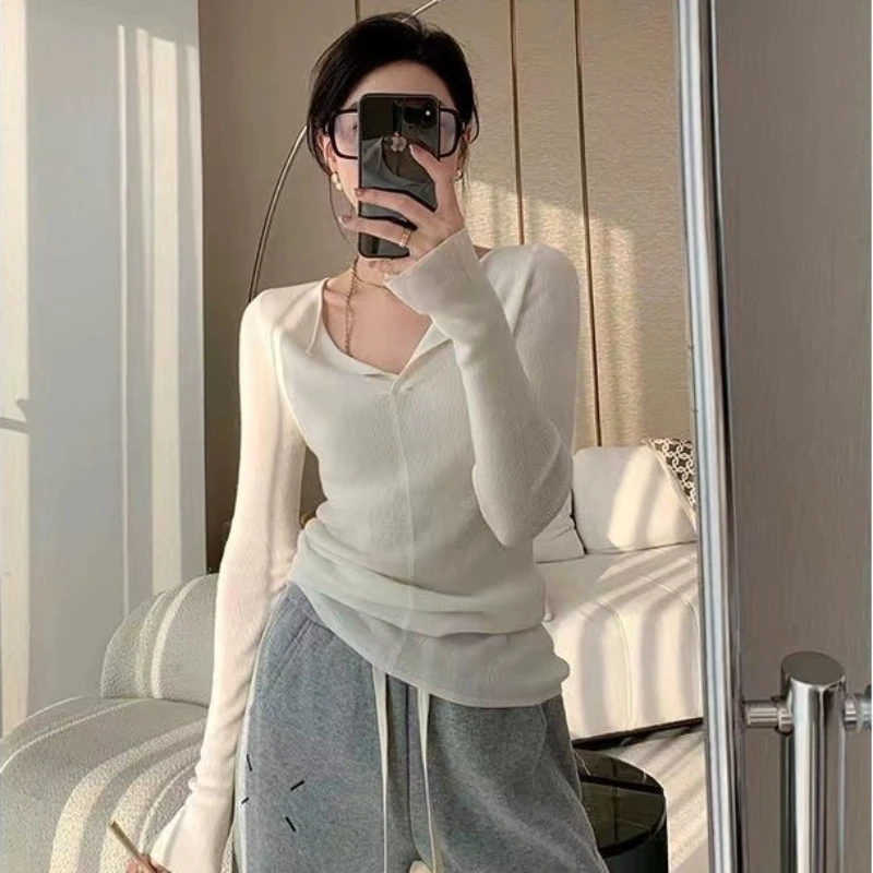 New Early Autumn Korean Woolen Sweater Women Casual Lazy Breeze Sexy Pullovers Slim Fit Fashion Crop Tops Harajuku Streetwear
New Early Autumn Korean Woolen Sweater Women Casual Lazy Breeze Sexy Pullovers Slim Fit Fashion Crop Tops Harajuku Streetwear
