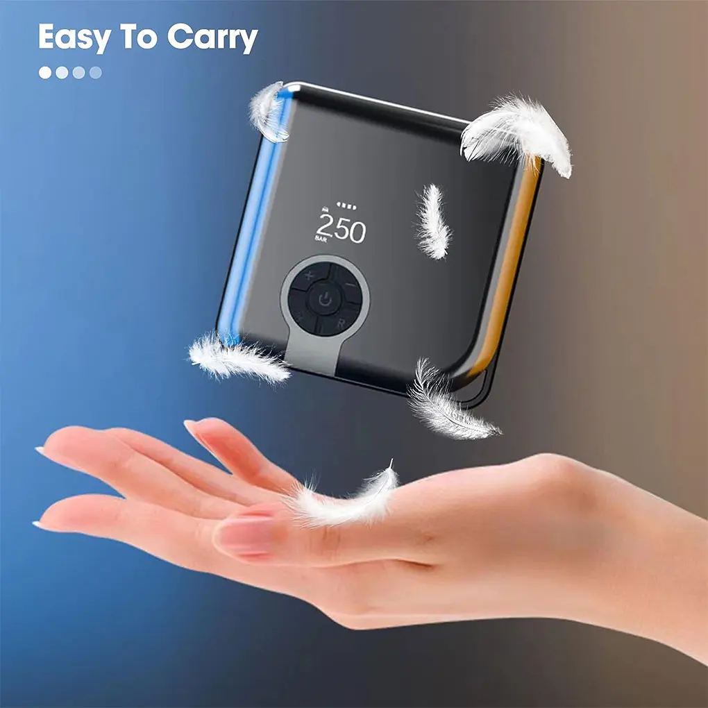 Tire Inflator With Fast Inflation And Smart Presetting Automatic Shut Off High Capacity Battery
Tire Inflator With Fast Inflation And Smart Presetting Automatic Shut Off High Capacity Battery