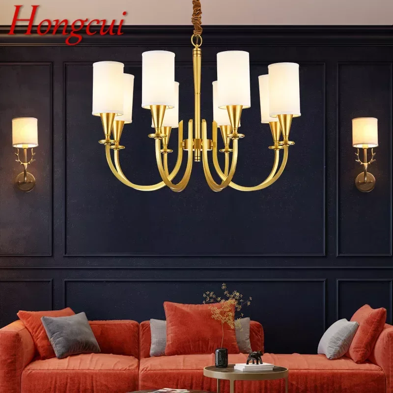 Hongcui American Brass Pendent Lamp Luxurious Living Room Restaurant Bedroom Retro Hotel Villa Chandelier
Hongcui American Brass Pendent Lamp Luxurious Living Room Restaurant Bedroom Retro Hotel Villa Chandelier
