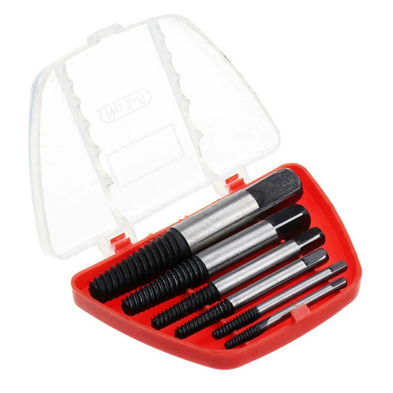 6 Pieces Of Broken Screw Extractor Set 3-25Mm Drill Set Carbon Steel Double-Sided Screw Pulling Center Drill Black
6 Pieces Of Broken Screw Extractor Set 3-25Mm Drill Set Carbon Steel Double-Sided Screw Pulling Center Drill Black