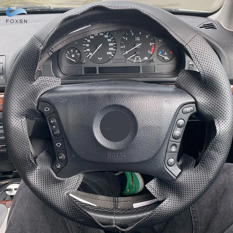 Car Steering Wheel Cover For BMW 3 5 Series E36 E46 E39 X3 E83 X5 E53 Perforated Microfiber Leather Braid w/ Needles & Threads
Car Steering Wheel Cover For BMW 3 5 Series E36 E46 E39 X3 E83 X5 E53 Perforated Microfiber Leather Braid w/ Needles & Threads