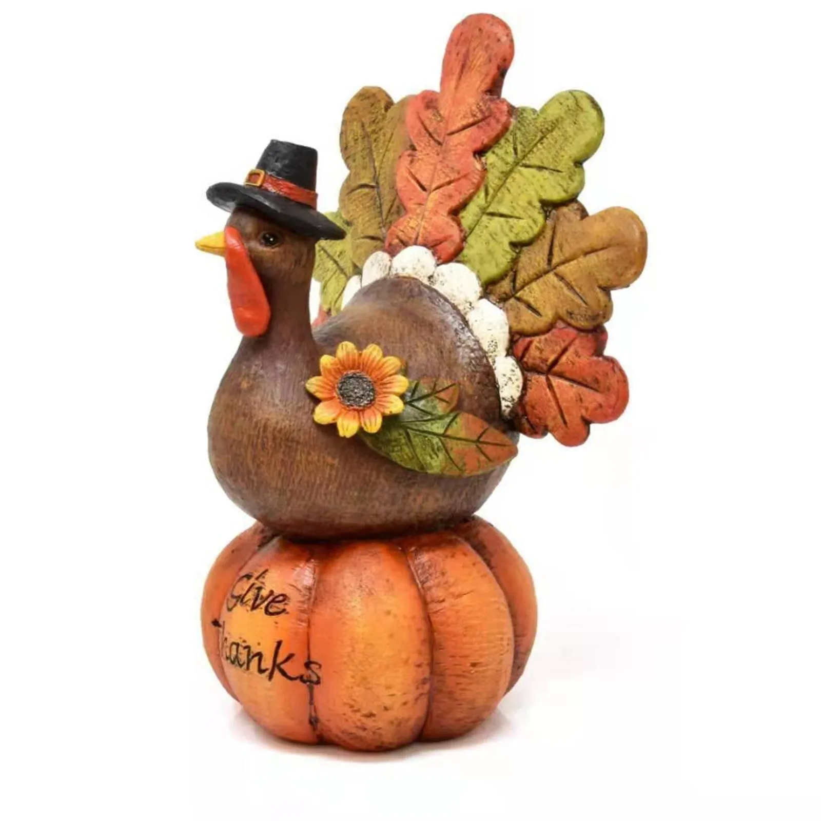 

Thanksgiving Table Decor Pumpkin Turkey Figurine Tabletop Resin Ornament Party Autumn Centerpiece For Home Kitchen Decoration