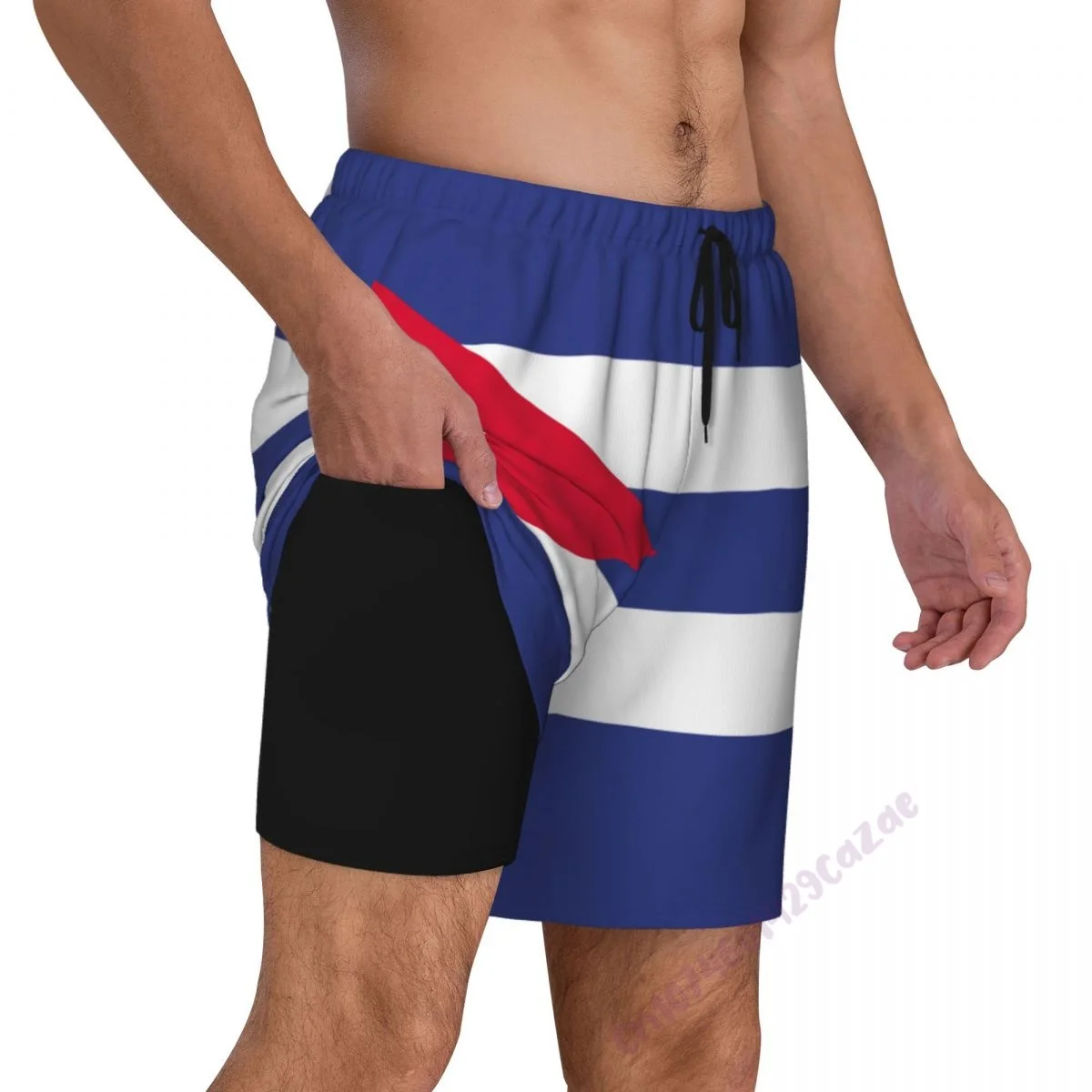 Cuba Flag 3D Mens Swimming Trunks With Compression Liner 2 in 1 Quick-Dry Summer Swim Shorts With Pockets
Cuba Flag 3D Mens Swimming Trunks With Compression Liner 2 in 1 Quick-Dry Summer Swim Shorts With Pockets