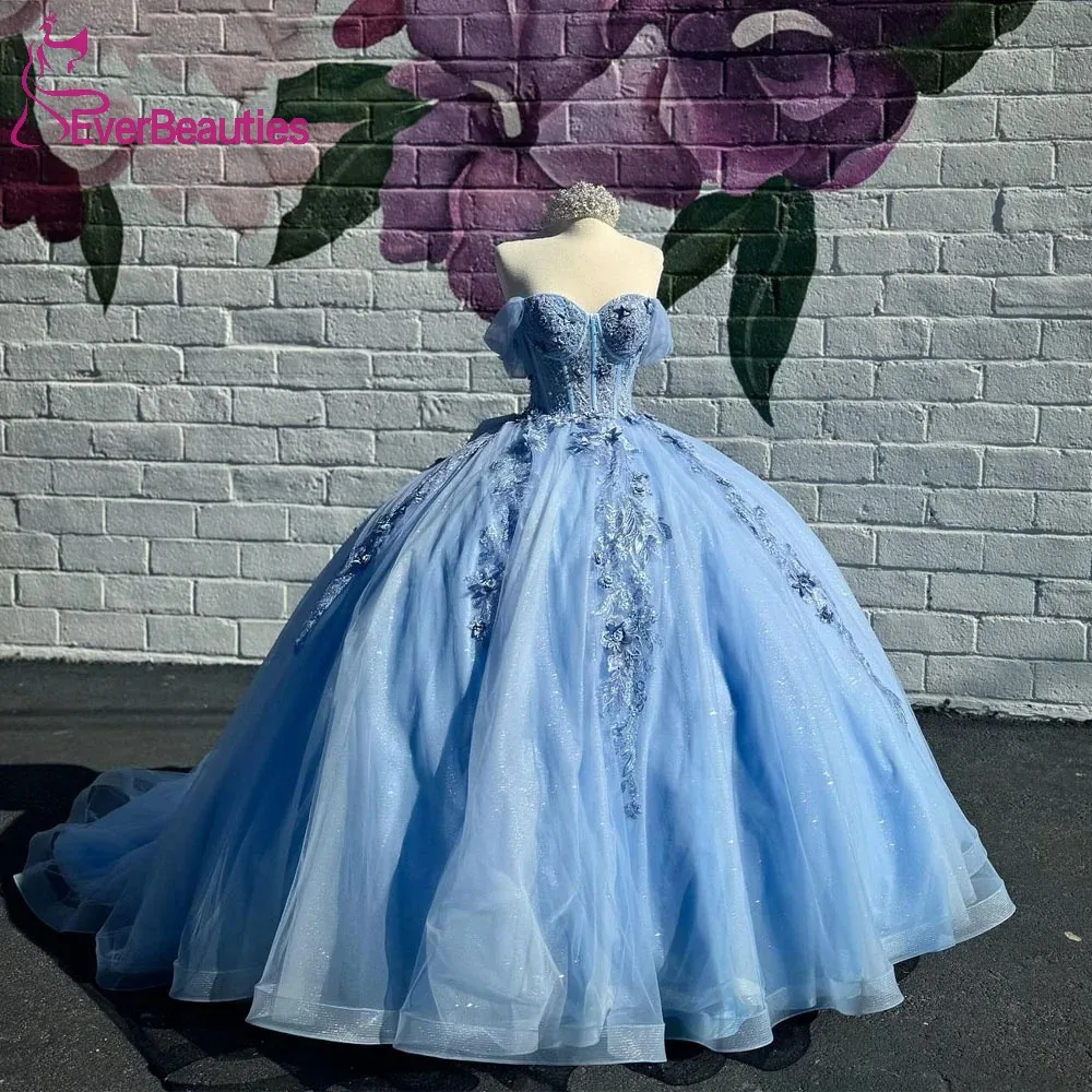 Ball Gown Quinceanera Dress Tulle Appliques Prom Dresses Long Off Shoulder Sweet 15 16 Dress Vestidos De 15 Quinceañera
Ball Gown Quinceanera Dress Tulle Appliques Prom Dresses Long Off Shoulder Sweet 15 16 Dress Vestidos De 15 Quinceañera