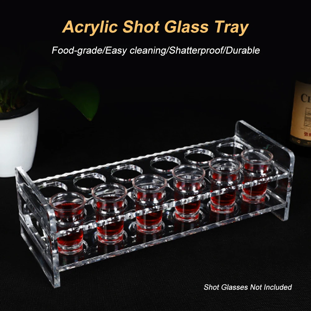 6/7/8/9/12 Holes Acrylic Shot Glasses Holder Transparent Shot Glass Rack Bar Drinkware Holder Tray Glass Cup Storage Racks
6/7/8/9/12 Holes Acrylic Shot Glasses Holder Transparent Shot Glass Rack Bar Drinkware Holder Tray Glass Cup Storage Racks