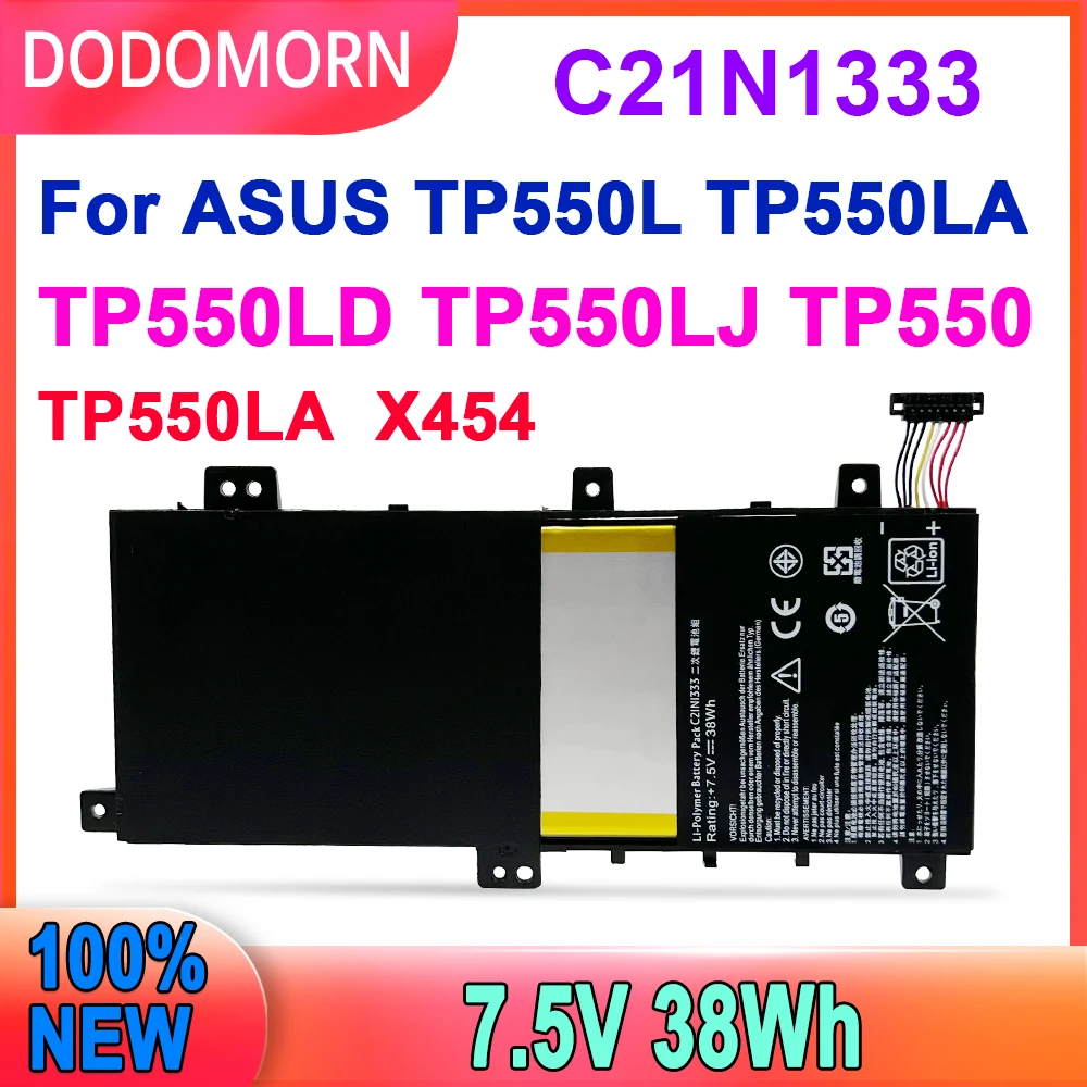 

DODOMORN New C21N1333 Laptop Battery For Asus TP550L TP550LA TP550LD TP550LJ Per Transformer Libro Di Vibrazione TP550 7.5V 38Wh