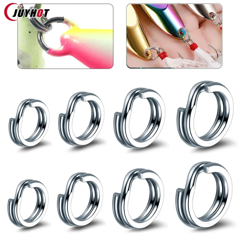100pcs Fishing Split Rings 2.5-8MM Crank Hard Bait Snap Silver Stainless Steel Double Loop Split Open Carp Fishing Lure Pesca
100pcs Fishing Split Rings 2.5-8MM Crank Hard Bait Snap Silver Stainless Steel Double Loop Split Open Carp Fishing Lure Pesca