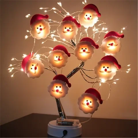 

Snowman Christmas Tree LED Garland String Light merry Christmas decorations for home 2021 Cristmas ornament xmas Navidad gifts