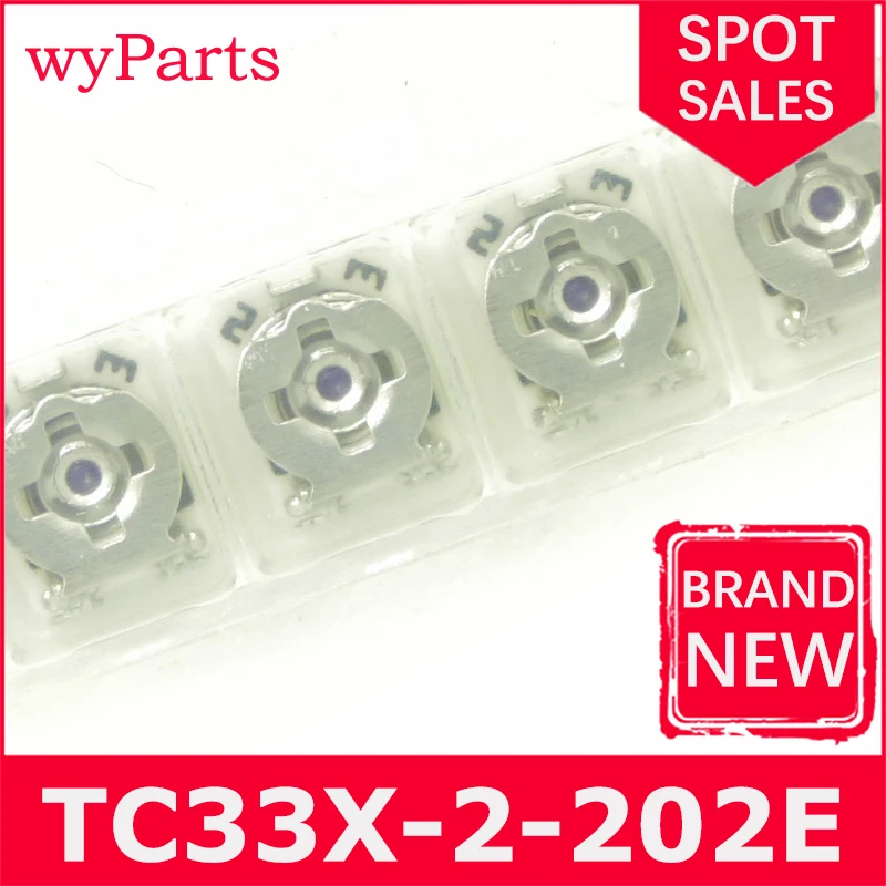 New/1Pcs TC33X-2-202E Trimmer Resistors - SMD 3MM 2KOHMS 25% 0.1WATT OPEN FRM
New/1Pcs TC33X-2-202E Trimmer Resistors - SMD 3MM 2KOHMS 25% 0.1WATT OPEN FRM