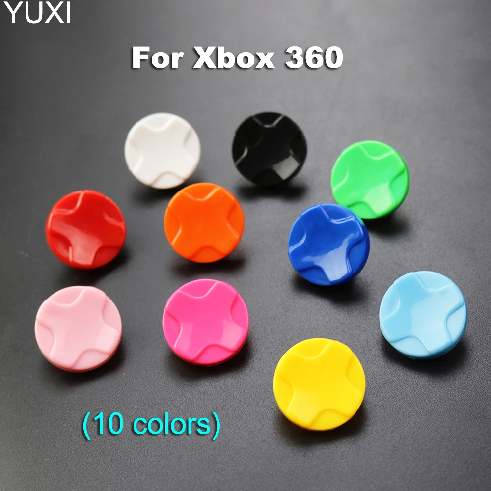 

YUXI 1pcs Multicolour Plastic Thumbstick Sticks Analog Cross Buttons Dpad D-pad For Xbox 360 Wired Wireless Controller Joystick