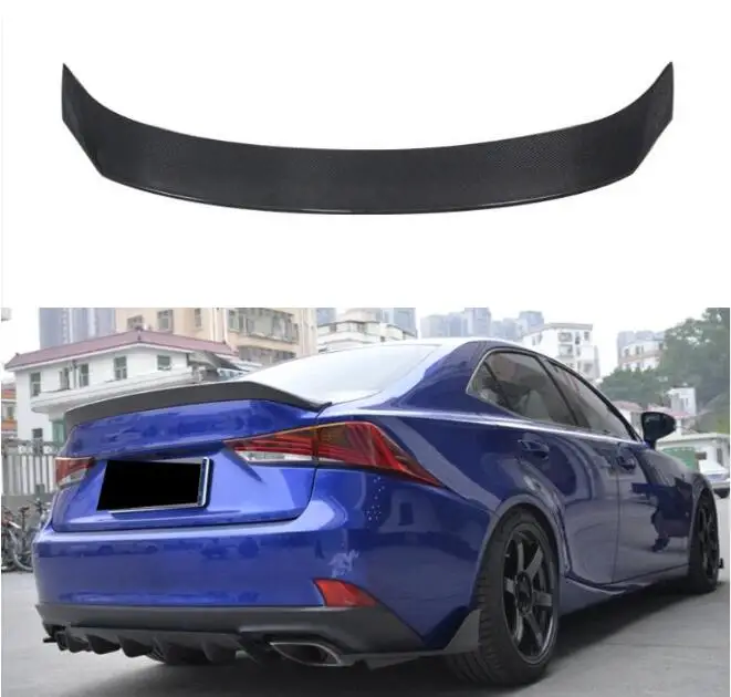 

Real Carbon Fiber Car Rear Wing Trunk Lip Spoiler For Lexus IS200T IS250 IS300 2013 2014 2015 2016 2017 2018 2019 2020 2021 2022