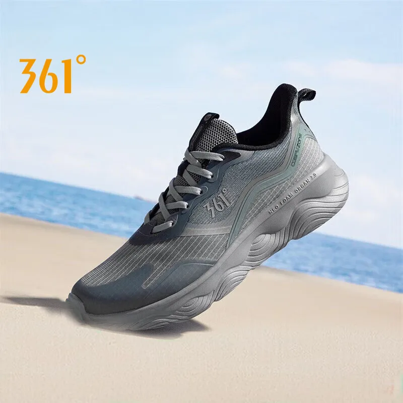 

361 Degrees Running Shoes Men Marshmallow SE Grip Shock-absorbing Breathable Supportive Cushioning Foot Men Sneakers 672322204F
