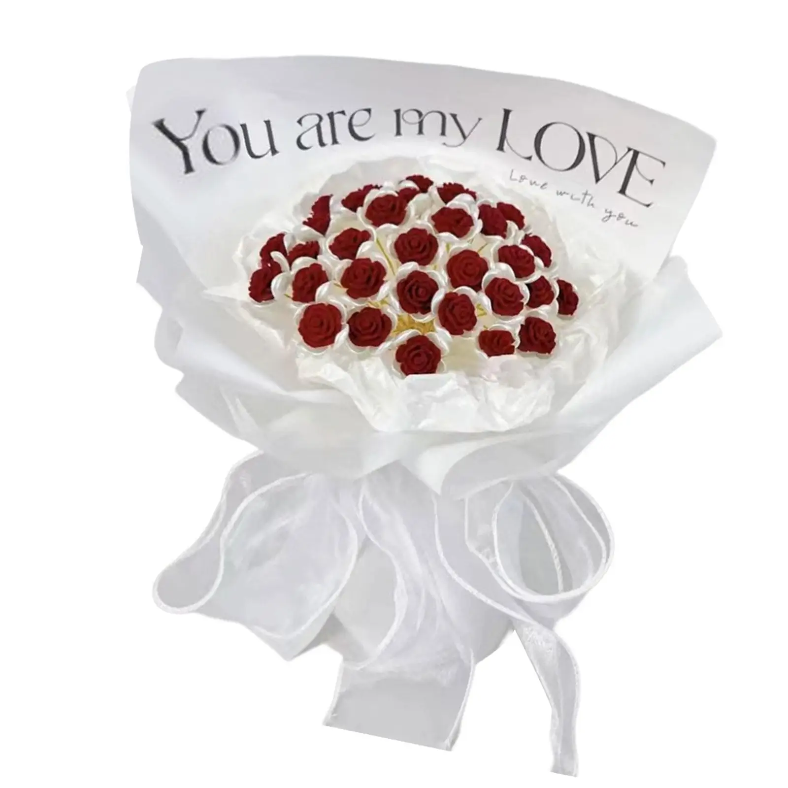 DIY Simulation Rose Flower Bouquet 19Pcs Small Flowers Lovely Table Bouquet Centerpiece Wedding Gift with Floral Wrapping Paper
DIY Simulation Rose Flower Bouquet 19Pcs Small Flowers Lovely Table Bouquet Centerpiece Wedding Gift with Floral Wrapping Paper