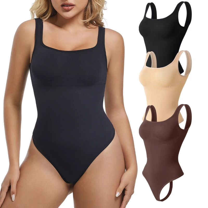 Bodysuits for Women Tummy Control Shapewear Seamless Square Neck Thong Bodysuit Sculpting Shaper Tank Top Corset 
Bodysuits for Women Tummy Control Shapewear Seamless Square Neck Thong Bodysuit Sculpting Shaper Tank Top Corset