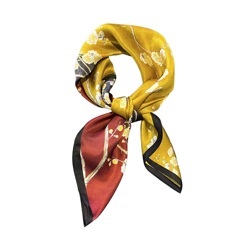 2022 New 100% Pure Silk Foulard Scarf Women Neckerchief Fashion Square Print Headscarf Shawl Female Satin Bandana Accessories
2022 New 100% Pure Silk Foulard Scarf Women Neckerchief Fashion Square Print Headscarf Shawl Female Satin Bandana Accessories