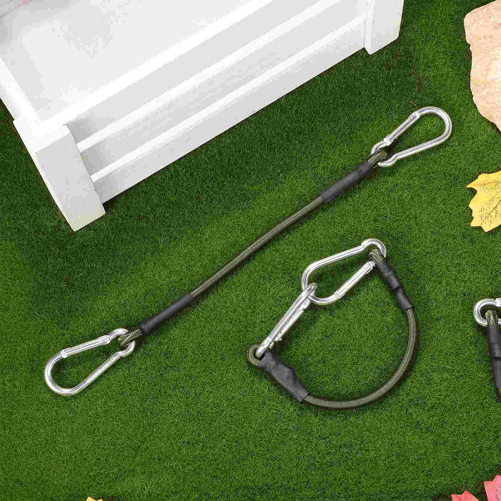 6 Pcs Elastic Rope Utility Cord Bungee Cords with Carabiner Hooks Black Ropes Heavy Duty Camping Straps
6 Pcs Elastic Rope Utility Cord Bungee Cords with Carabiner Hooks Black Ropes Heavy Duty Camping Straps