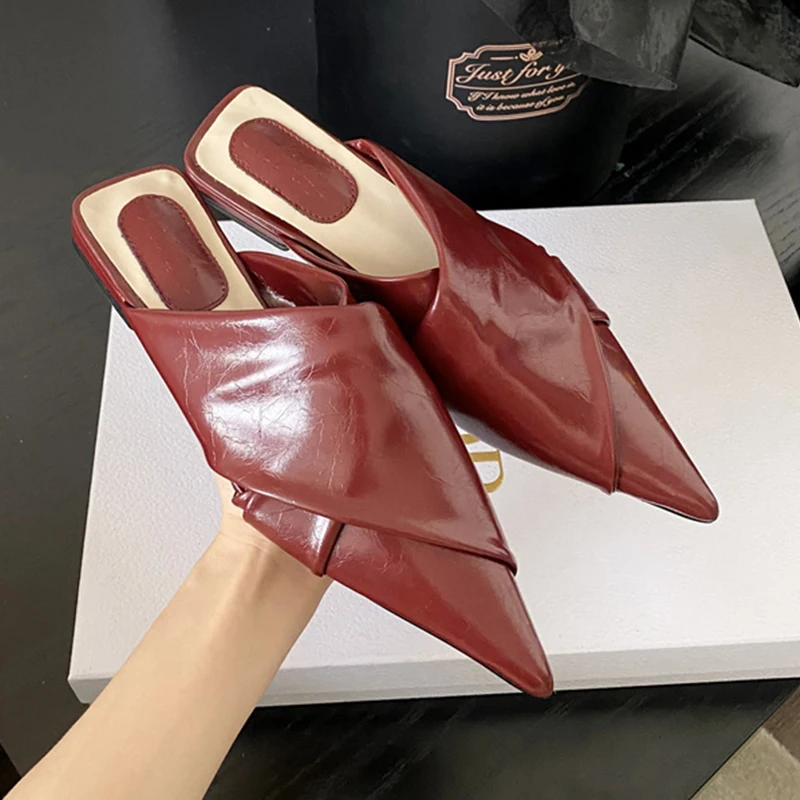 Pointed Toe Women Slippers Flats Mules Shoes 2024 Spring Fashion Outdoor Dress Flip Flops Walking Slingback Sandals Femme Slides
Pointed Toe Women Slippers Flats Mules Shoes 2024 Spring Fashion Outdoor Dress Flip Flops Walking Slingback Sandals Femme Slides