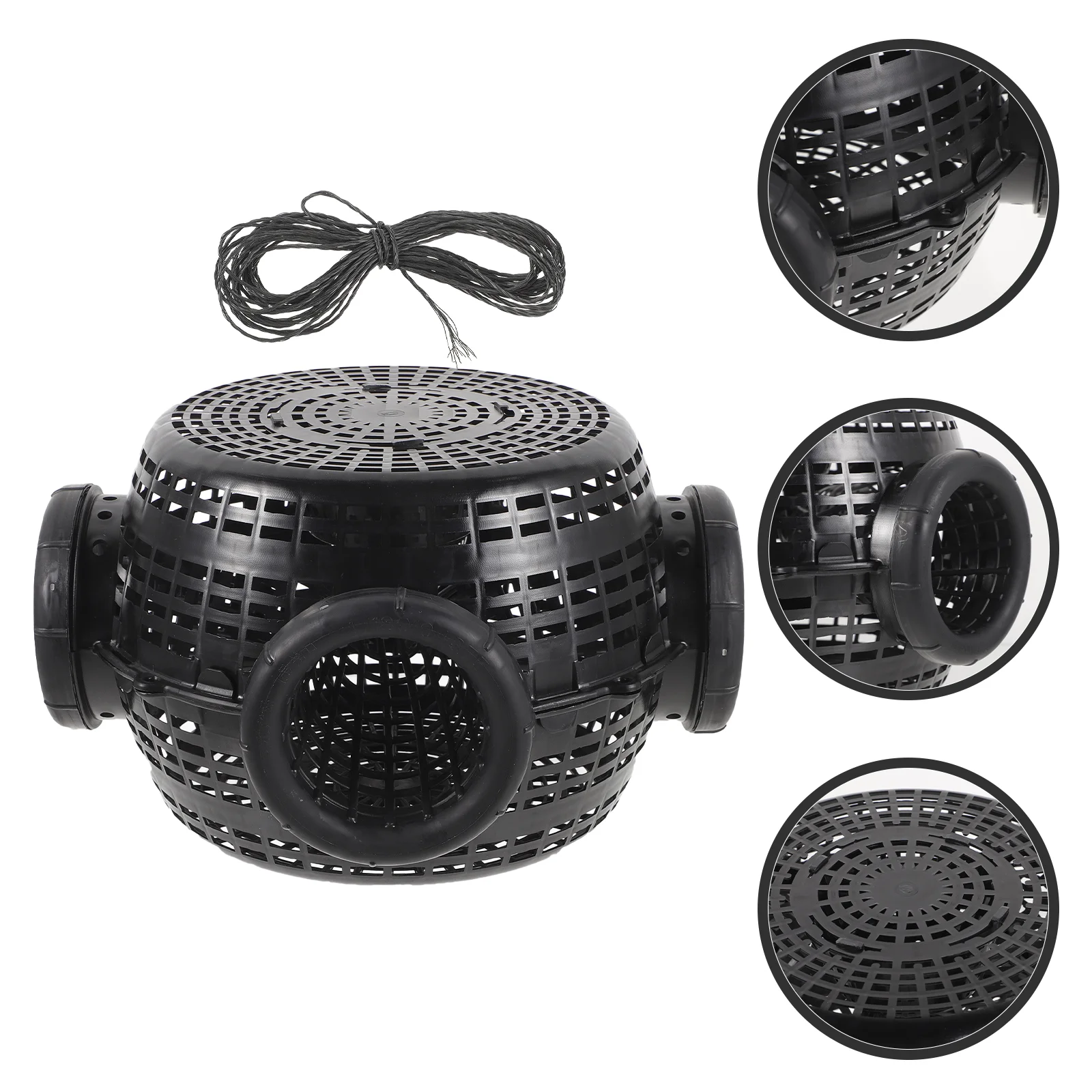 Fishing Tackle Gear Reusable Crab Traps Portable Catch Cage Crawfish Lobster Mesh
Fishing Tackle Gear Reusable Crab Traps Portable Catch Cage Crawfish Lobster Mesh