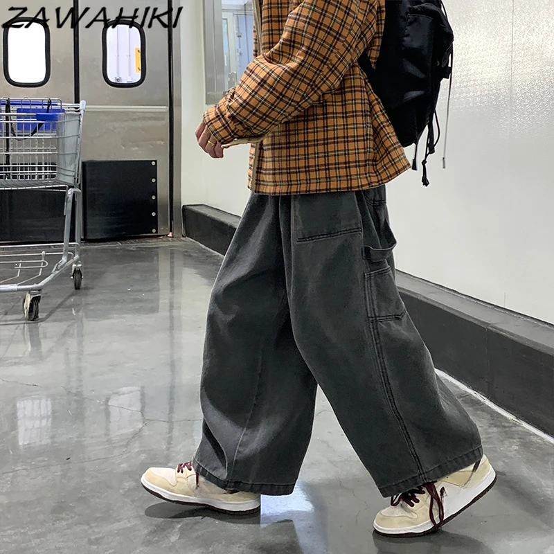Japanese Vintage Loose Straight Hiphop Cargo Pants Fashion Oversize Wide Leg Summer Solid Color Minimalist Casual Chic Jeans
Japanese Vintage Loose Straight Hiphop Cargo Pants Fashion Oversize Wide Leg Summer Solid Color Minimalist Casual Chic Jeans