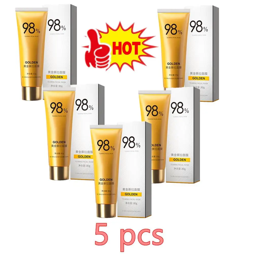 5PCS 24k Gold Foil Peel-Off Masque Firming facial mask for Women 98.4% Beilingmei Gold Foil Peel-Off Mask for Rough Large Pores
5PCS 24k Gold Foil Peel-Off Masque Firming facial mask for Women 98.4% Beilingmei Gold Foil Peel-Off Mask for Rough Large Pores