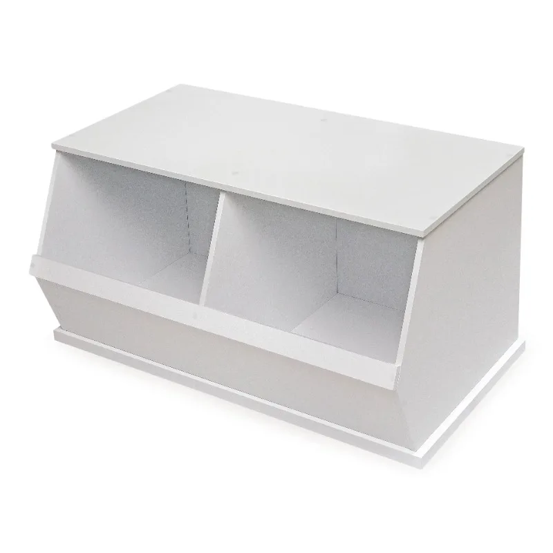 Badger Basket Wood Two Bin Stackable Storage Organizer Cubby 5.3 Cu ft. - White Nursery Storage
Badger Basket Wood Two Bin Stackable Storage Organizer Cubby 5.3 Cu ft. - White Nursery Storage