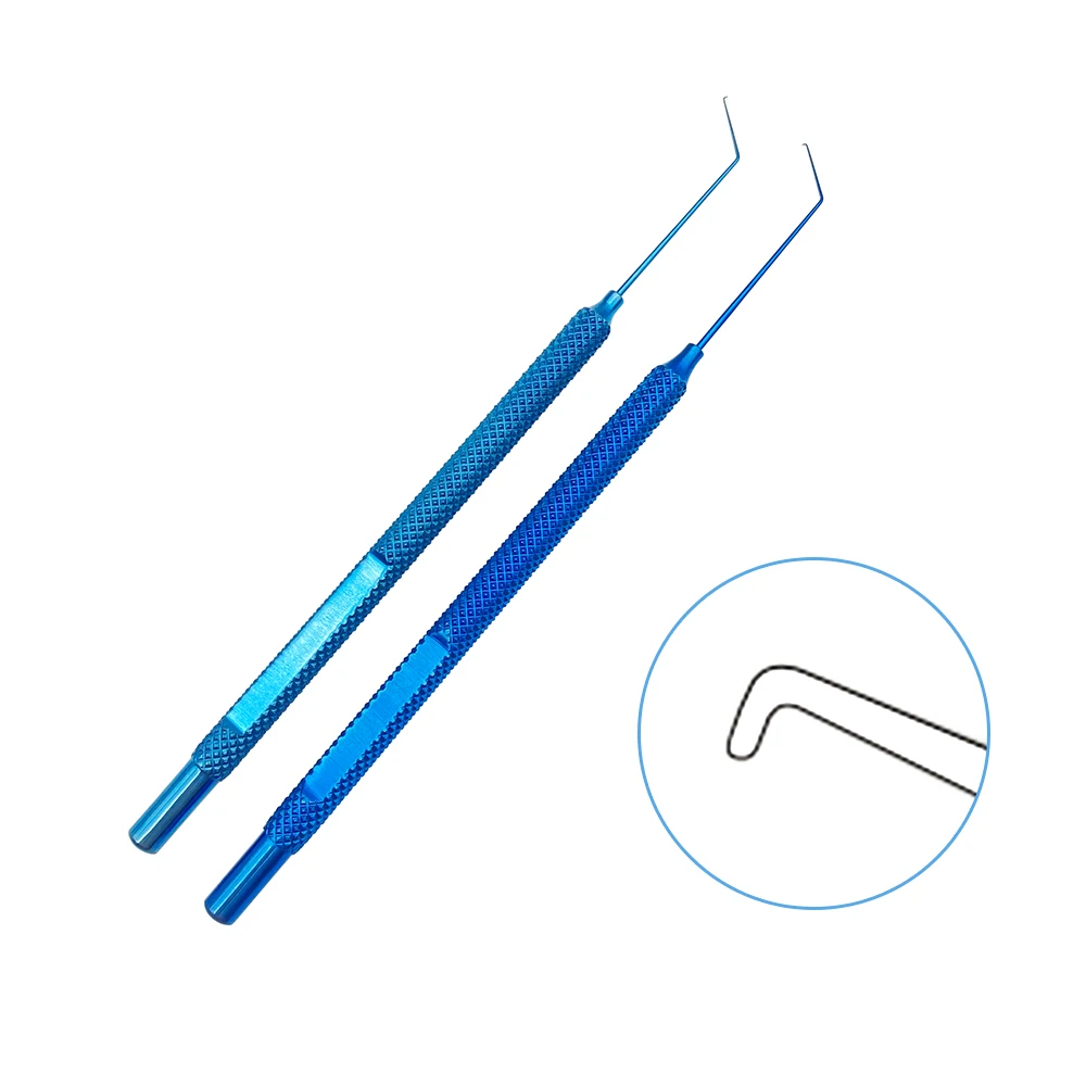 Titanium Reverse Sinskey Hook /Lens Manipulator Hook 0.7mm tip Angled Ophthalmic Surgical Instrument
Titanium Reverse Sinskey Hook /Lens Manipulator Hook 0.7mm tip Angled Ophthalmic Surgical Instrument