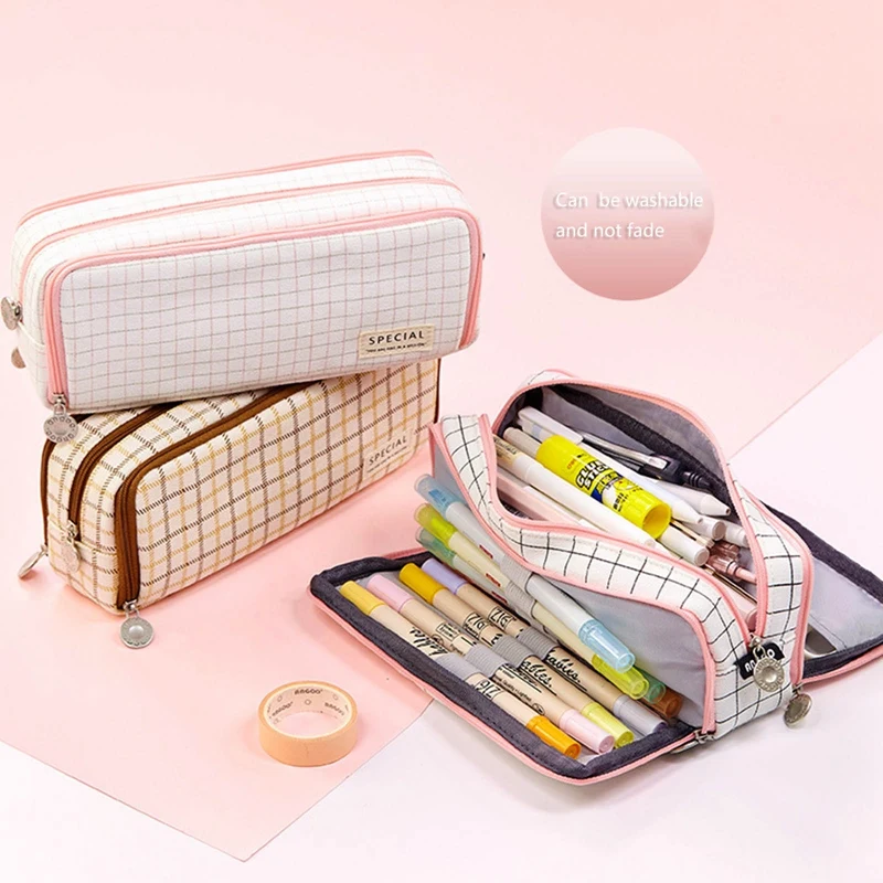 Kawaii Pencil Case Macaron Color Canvas Stretch Double Layer Large Capacity Pencil Box Cute Pencilcase Kids School Stationery
Kawaii Pencil Case Macaron Color Canvas Stretch Double Layer Large Capacity Pencil Box Cute Pencilcase Kids School Stationery