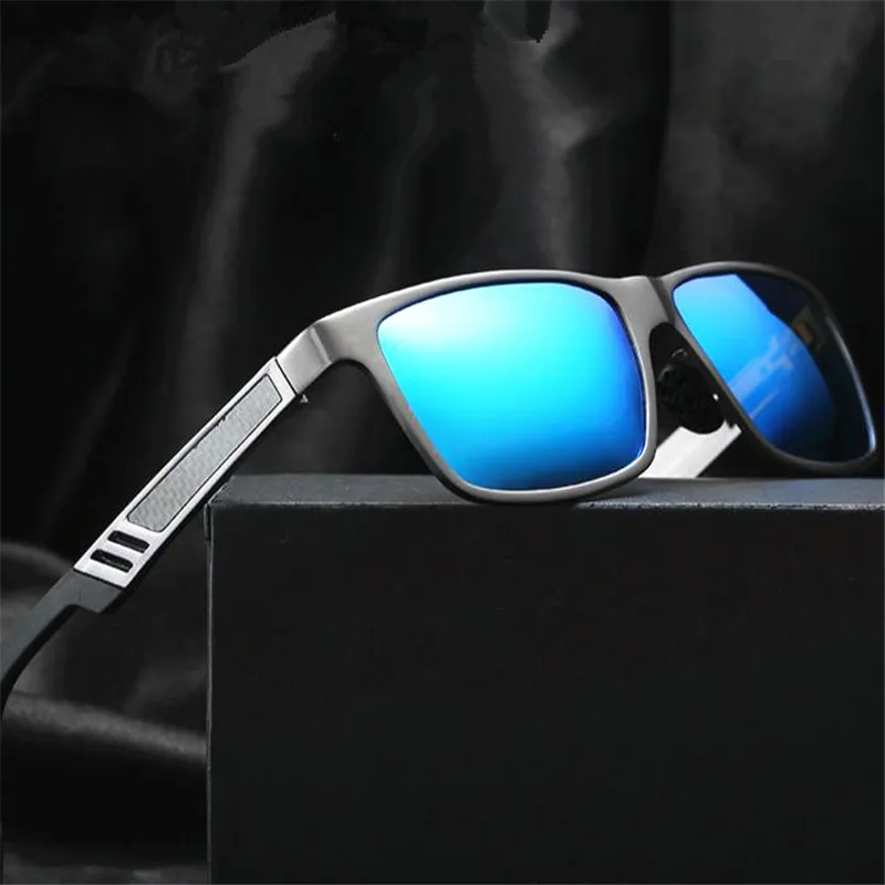 

Men Polarized Sunglasses Aluminum Magnesium Sun Glasses Driving Glasses driving Rectangle Shades For Men Oculos masculino Male