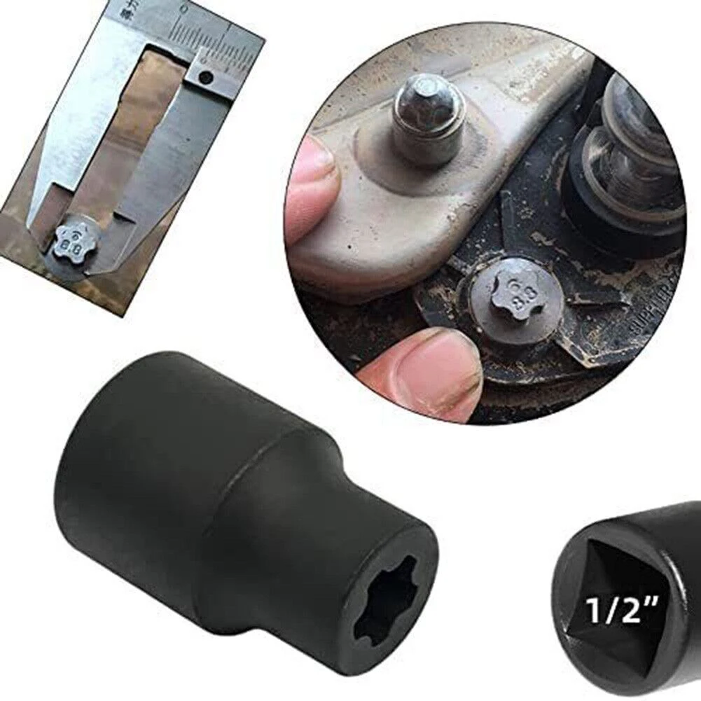 

Car Battery Cover Screw Tool Five-Flower Screw Sleeve 5 Tooth Wrench For Tesla Model 3 Model Y And Other Cars Steel Black Access