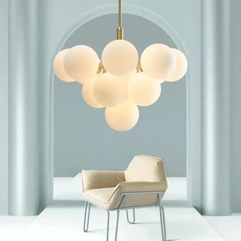 Modern Glass Ball Pendant Lamp LED Fixtures Chandelier Lights for Home Dining Room Indoor Hotel Lobby Decor Stairs Hanging Lamp
Modern Glass Ball Pendant Lamp LED Fixtures Chandelier Lights for Home Dining Room Indoor Hotel Lobby Decor Stairs Hanging Lamp