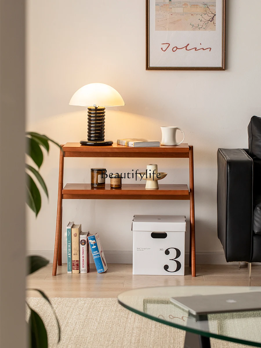 Solid Wood Small Table Coffee Table Home Living Room Double Storage Storage Rack
Solid Wood Small Table Coffee Table Home Living Room Double Storage Storage Rack