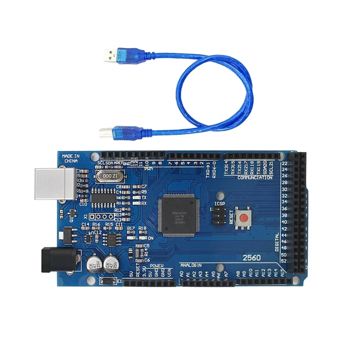 Модуль Mega2560 CH340 MCU, улучшенная версия программирования, макетная плата, плата расширения DIY
Модуль Mega2560 CH340 MCU, улучшенная версия программирования, макетная плата, плата расширения DIY