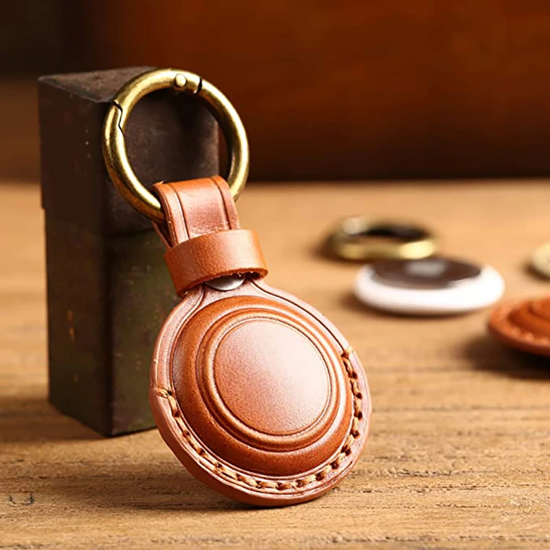 Genuine Leather Airtag Holder for Apple Airtags Case Keychain Air Tag Holders with Key Ring Protective Cover Accessories Tracker
Genuine Leather Airtag Holder for Apple Airtags Case Keychain Air Tag Holders with Key Ring Protective Cover Accessories Tracker