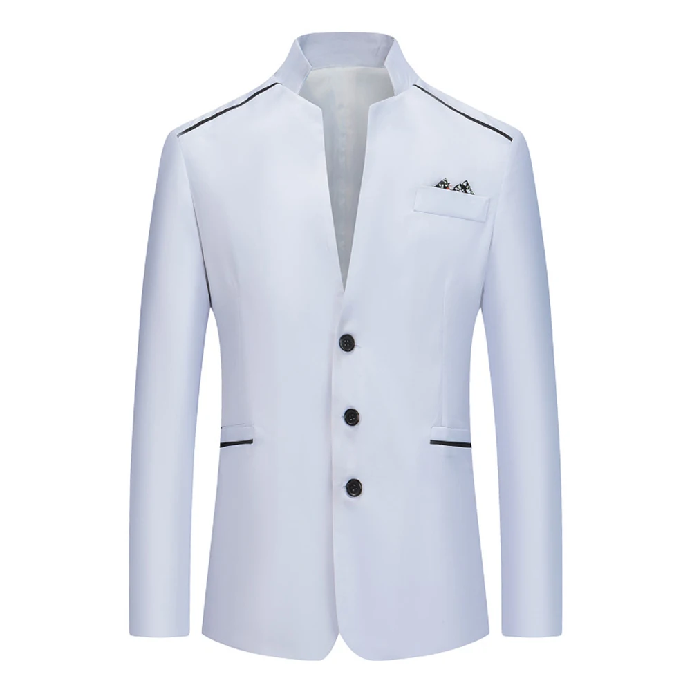 Men Casual Formal Suit Blazer Slim Stand Collar Jacket Business Work Button Coat Autumn Trendy Wear For Men Coat Fashion
Men Casual Formal Suit Blazer Slim Stand Collar Jacket Business Work Button Coat Autumn Trendy Wear For Men Coat Fashion