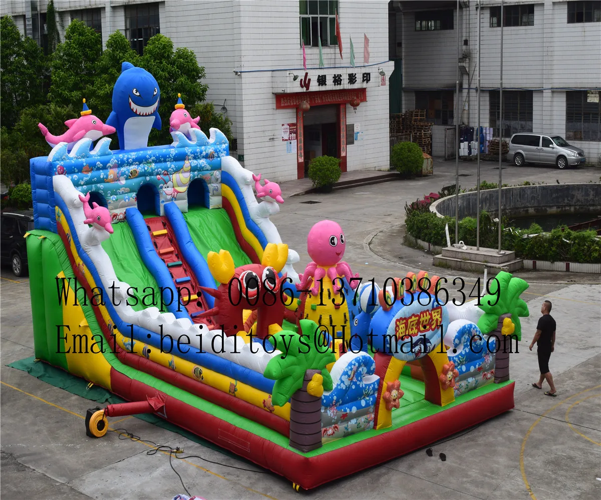 Hot selling large children's octopus bouncy castle slide trampoline park
Hot selling large children's octopus bouncy castle slide trampoline park