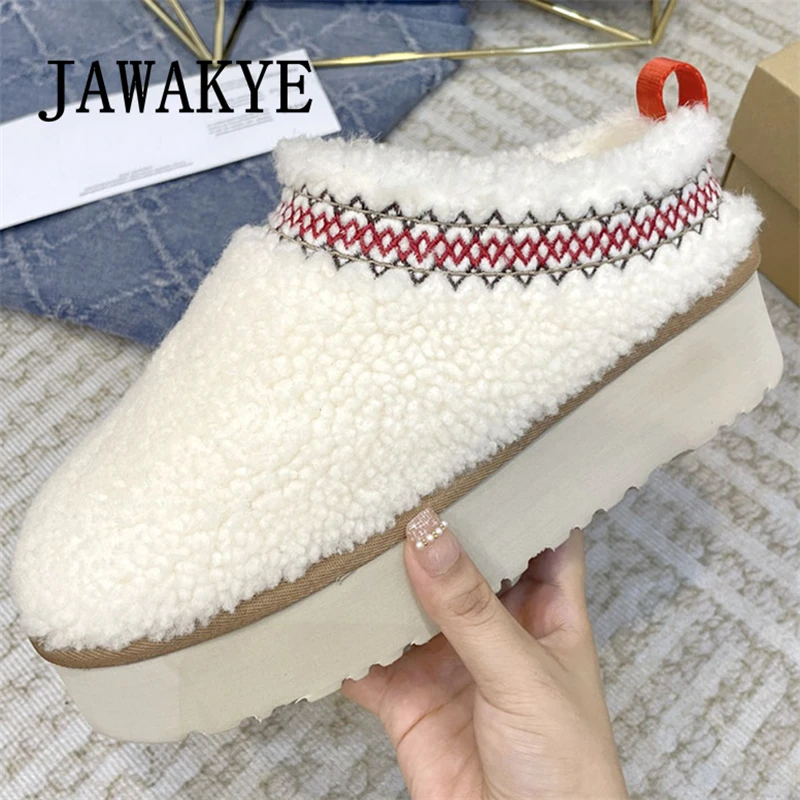2023 Winter Round Wrap Toe Flat Platform Fur Slippers Women Brand Thick Sole Warm Wool Mules Casual Comfort Loafers Shoes Femme
2023 Winter Round Wrap Toe Flat Platform Fur Slippers Women Brand Thick Sole Warm Wool Mules Casual Comfort Loafers Shoes Femme