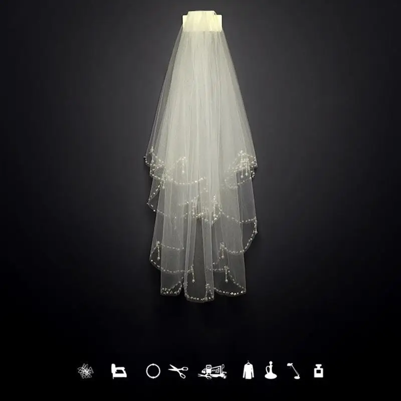 Veil bride main wedding dress headdress high-end sense wedding proposal certificate photo props white French white yarn
Veil bride main wedding dress headdress high-end sense wedding proposal certificate photo props white French white yarn