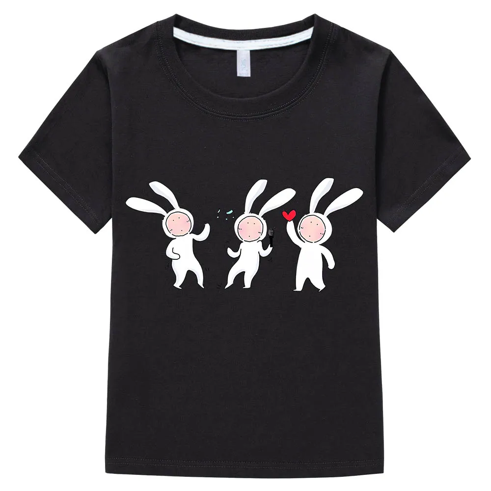 Rabbit Short Sleeve Anime T-shirts Fashion Manga Tshirt Cute Cartoon 100% Cotton Tee-shirt Kawaii Comic Boys/girl Casual T-shirt
Rabbit Short Sleeve Anime T-shirts Fashion Manga Tshirt Cute Cartoon 100% Cotton Tee-shirt Kawaii Comic Boys/girl Casual T-shirt