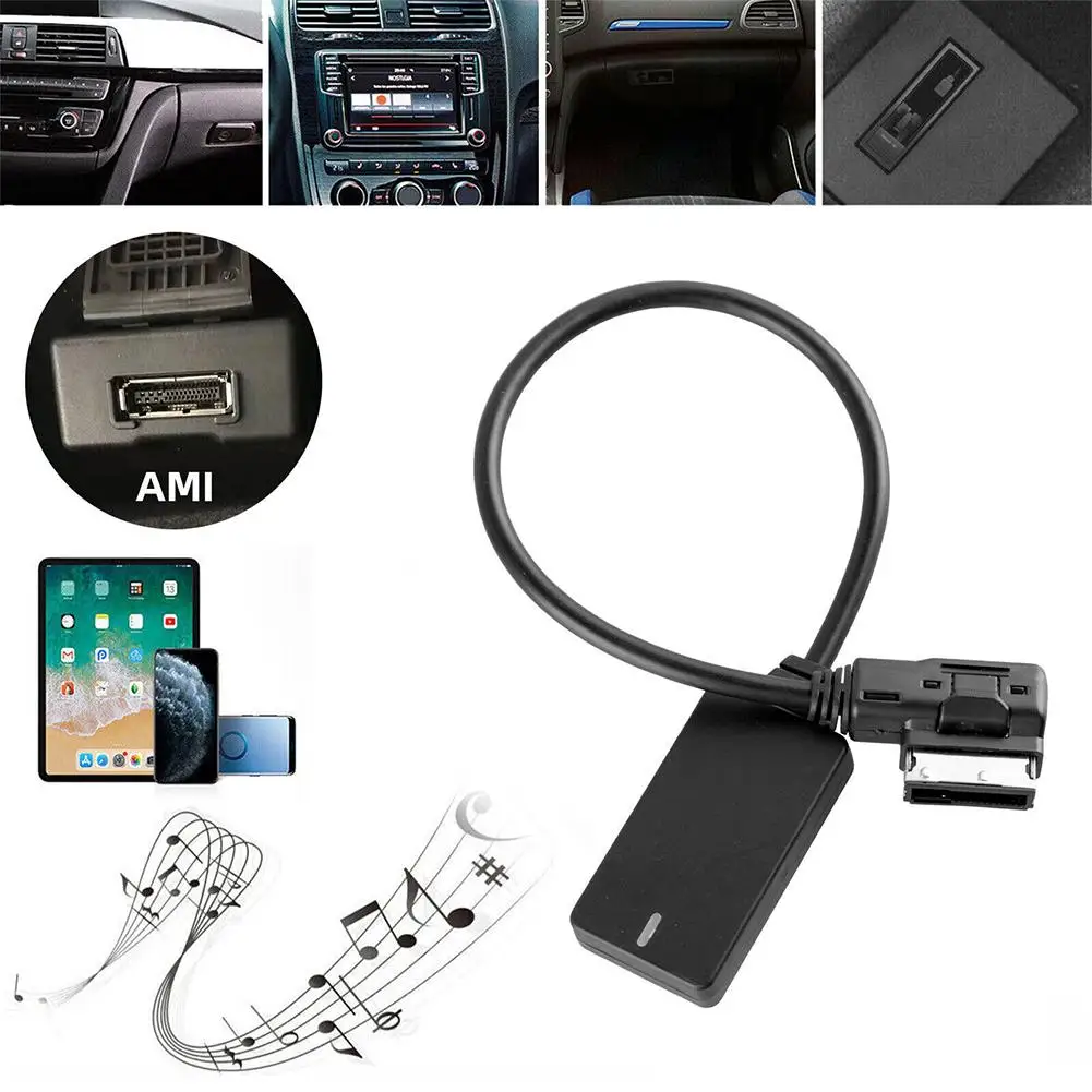 

AMI MMI MDI Interface Bluetooth 5.0 Audio Music Input Adapter AUX Receiver Cable Adapter For Audi Q5 A7 S5 Q7 A6 A8 2023 M6O2