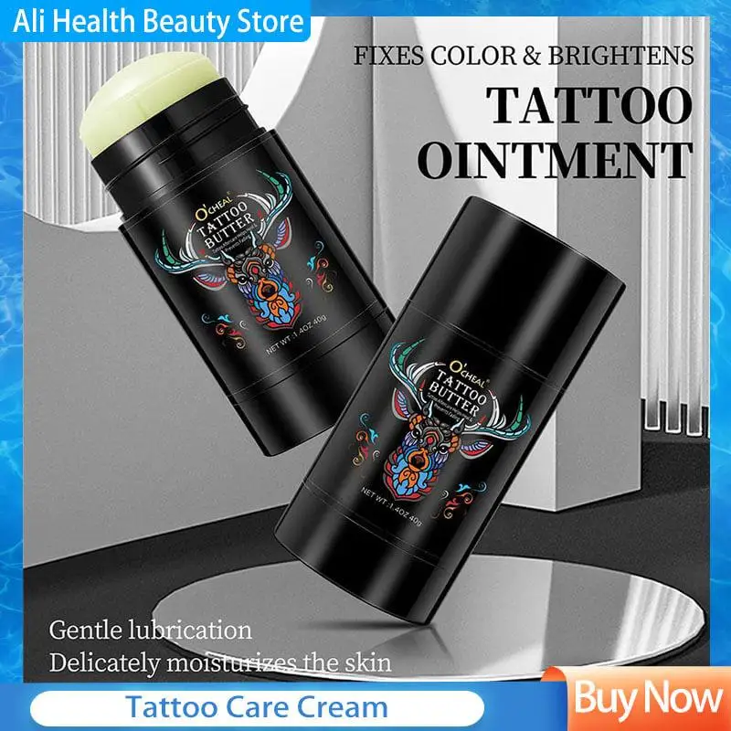 

40g Tattoo Care Cream Soothing Tattoo Balm Stick Moisturizing Tattoo Enhance Cream Brighten Soothe Protect New & Current Tattoos