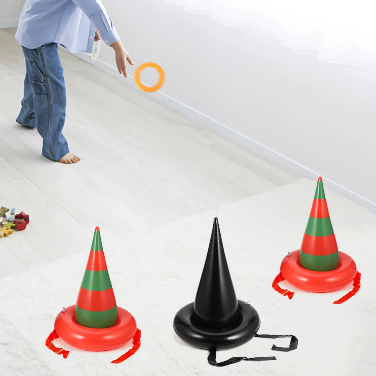 Spider Ring Toss Game Inflatable Witch Hat Ferrule Children’s Toys Halloween Prop
Spider Ring Toss Game Inflatable Witch Hat Ferrule Children’s Toys Halloween Prop