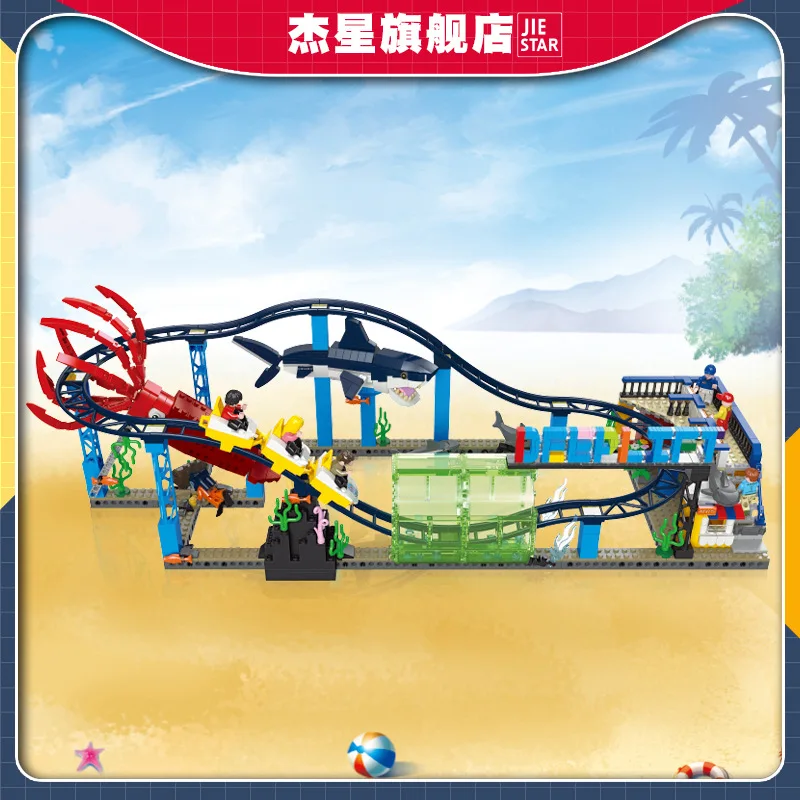 Jiexing new undersea park series girls street view building blocks small particles insert DIY amusement park model toys
Jiexing new undersea park series girls street view building blocks small particles insert DIY amusement park model toys