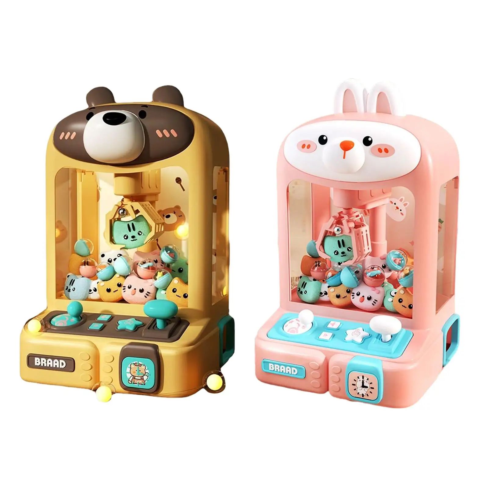 Mini Claw Machine Candy Dispenser Toys Arcade Candy Capsule Claw Game Prizes Toy for Boys Girls
Mini Claw Machine Candy Dispenser Toys Arcade Candy Capsule Claw Game Prizes Toy for Boys Girls