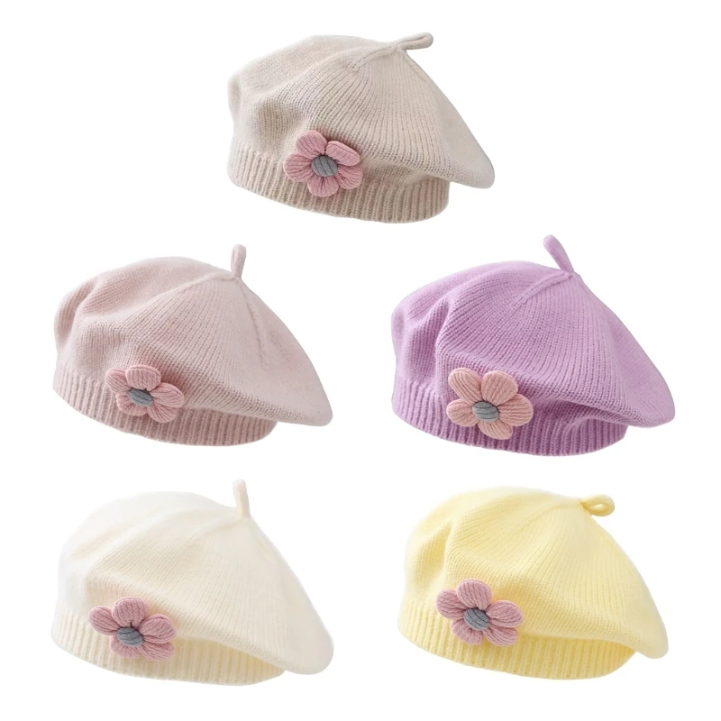 F62D Fashionable Baby Hat Knitted Soft & Breathable Warm Painter Caps Trendy Hair Accessory Headwear for Toddlers Girls
F62D Fashionable Baby Hat Knitted Soft & Breathable Warm Painter Caps Trendy Hair Accessory Headwear for Toddlers Girls