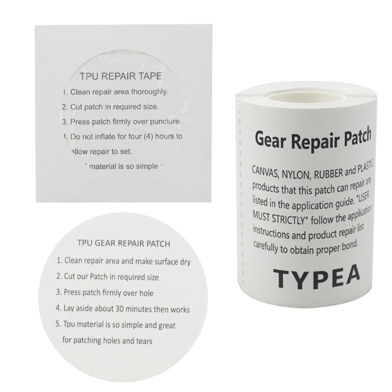 25UC Outdoor Camping Tent TPU Repair Tape Self-adhesive Repair Sticker Raincoats Waterproof Patches Water Toy Repair Tool
25UC Outdoor Camping Tent TPU Repair Tape Self-adhesive Repair Sticker Raincoats Waterproof Patches Water Toy Repair Tool