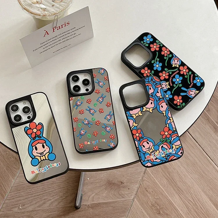 Mirror Surface Red Blue Flower Rabbit Phone Case Cover for IPhone 11 12 13 14 15 Pro Max Case for IPhone 15 Pro Max
Mirror Surface Red Blue Flower Rabbit Phone Case Cover for IPhone 11 12 13 14 15 Pro Max Case for IPhone 15 Pro Max