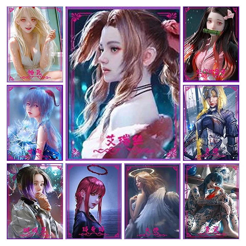Anime Goddess Story Rare Refractive Flash Cards Power Makima Ganyu Nezuko Toys for boys Collectible Cards Birthday Gifts
Anime Goddess Story Rare Refractive Flash Cards Power Makima Ganyu Nezuko Toys for boys Collectible Cards Birthday Gifts