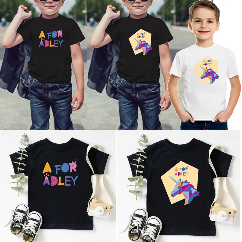 A for Adley T Shirt for Boys Girls aesthetic Clothes Children Top Kids Baby Apparel Letters Printed Cartoon Print Clothing Gift
A for Adley T Shirt for Boys Girls aesthetic Clothes Children Top Kids Baby Apparel Letters Printed Cartoon Print Clothing Gift