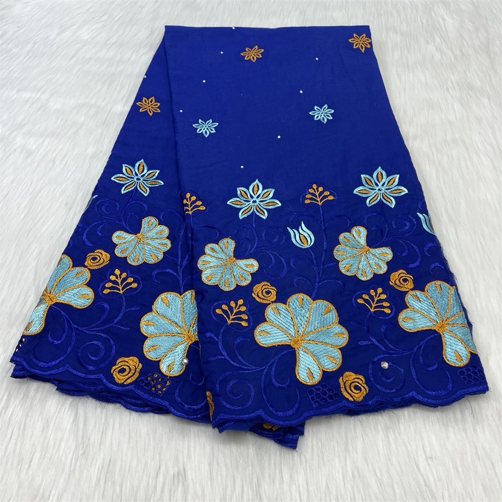 African Satin Cotton Dry Lace Fabrics 2024 High Quality Swiss Voile Lace Fabric With Stones Nigerian Voile Lace Fabric For Dress
African Satin Cotton Dry Lace Fabrics 2024 High Quality Swiss Voile Lace Fabric With Stones Nigerian Voile Lace Fabric For Dress